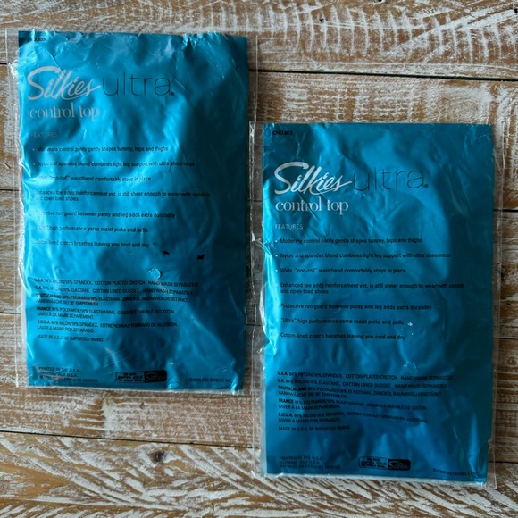👠Vintage Silkies Control Top Pantyhose Nylons👠 ~4 pair - Picture 6 of 9